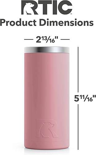 Miniatura 70 de RTIC Skinny - Enfriador de latas delgado, aislado, para cerveza, bebidas, refrescos, con tapa, metal de acero inoxidable, aislamiento de doble pared