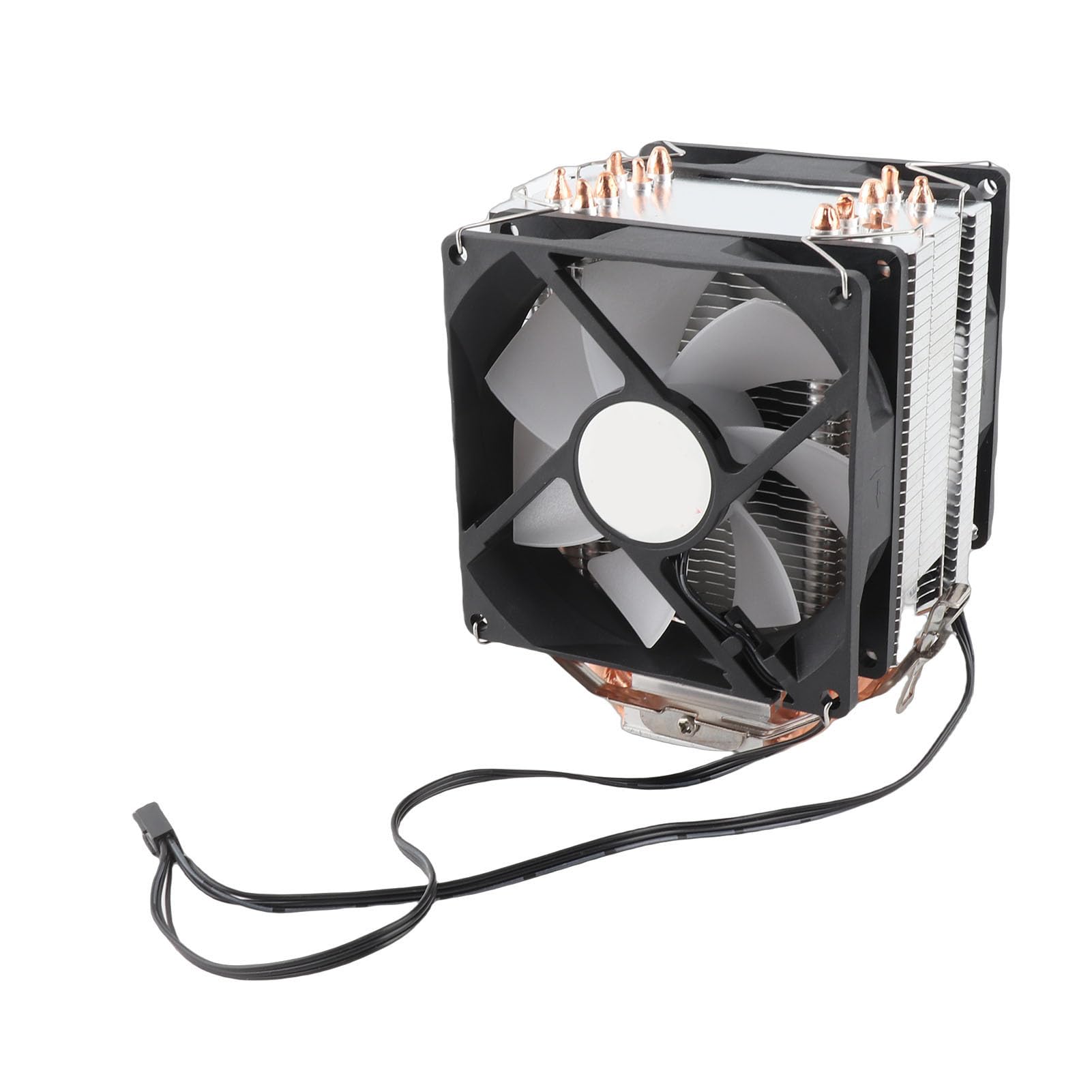 Sxhlseller Refroidisseur de Processeur RVB avec Deux Ventilateurs et 6 Caloducs | à Contact Direct pour LGA 775/1155/1156/1366/2011 et AM2/AM2+/AM3 (Deux ventilateurs)