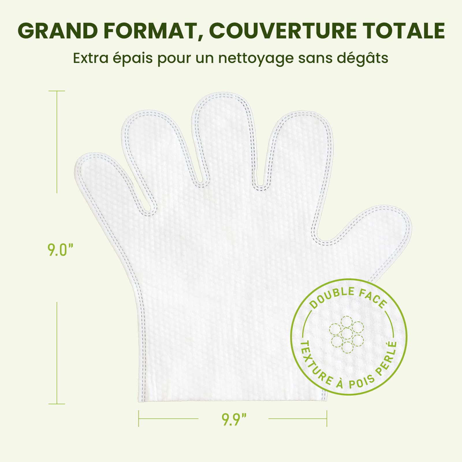 PawSono Lingettes Gant pour Chien & Chat 36pcs, Lingettes Nettoyantes Extra Larges Épaisses sans Rinçage, Lingettes Déodorantes pour Pattes, Oreilles, Yeux, Museau & Pelage, Toilettage Animaux