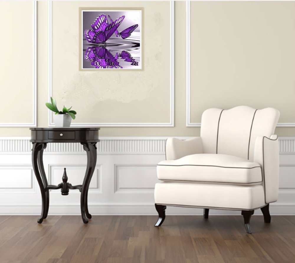 5D Diamond Painting Kit Completo Farfalla Girasole Kit Pittura