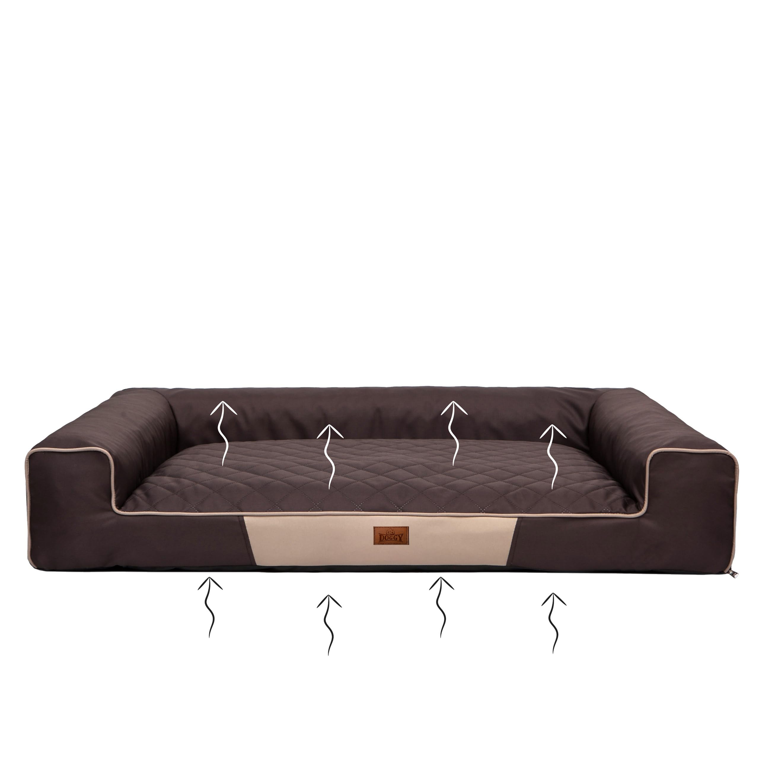 Letto per animali domestici, cuscino per cani, letto per cani, cuscino per cani, cuccia per cani, letto per cani, materasso per cani, materasso per cani, marrone scuro, L - 80 x 55 cm