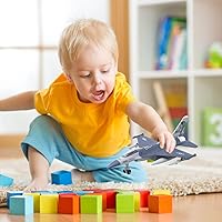 Vista 7 de Juguete de avión F16, juguete de avión de combate para niños, chorros de juguete para tirar, modelo de aviones fundido a presión con luz y sonido