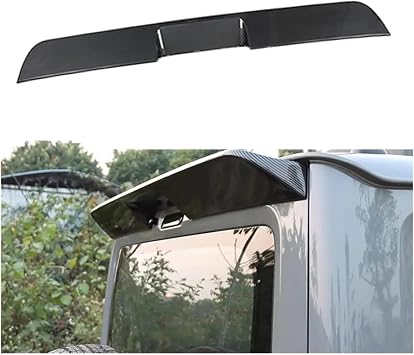 Rear Roof Spoiler Compatible For Suzuki Jimny JB64 JB74 2019 2020 2021 2022 ABS Rear Wing Trunk Lip Tail Spoiler Car StylingCarbon Look