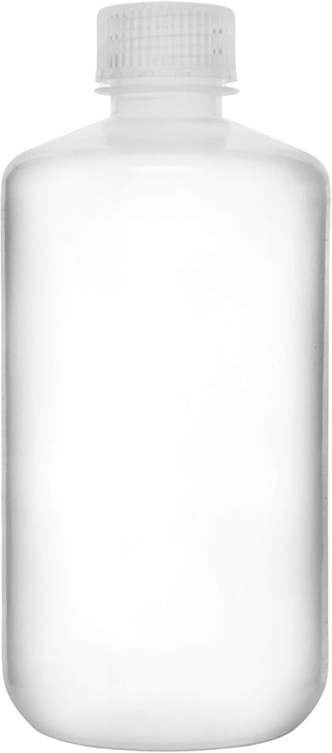EISCO 12PK Reagent Bottles, 250ml - Narrow Mouth with Screw Cap - Polypropylene - Translucent Labs : Industrial & Scientific