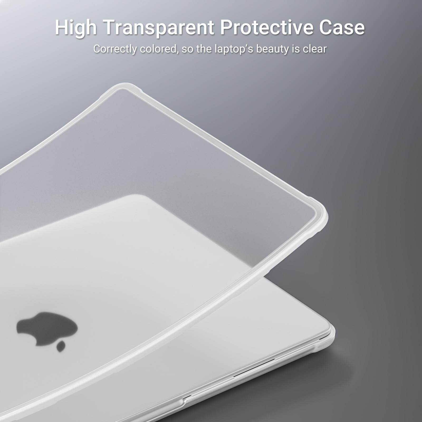 MOSISO Coque Compatible MacBook Air 13 Pouces M5 A3449 M4 A3240 M3 A3113 M2 A2681 2026-2022 Rigide Protection Angles Anti-Fissures TPU Souple Givré