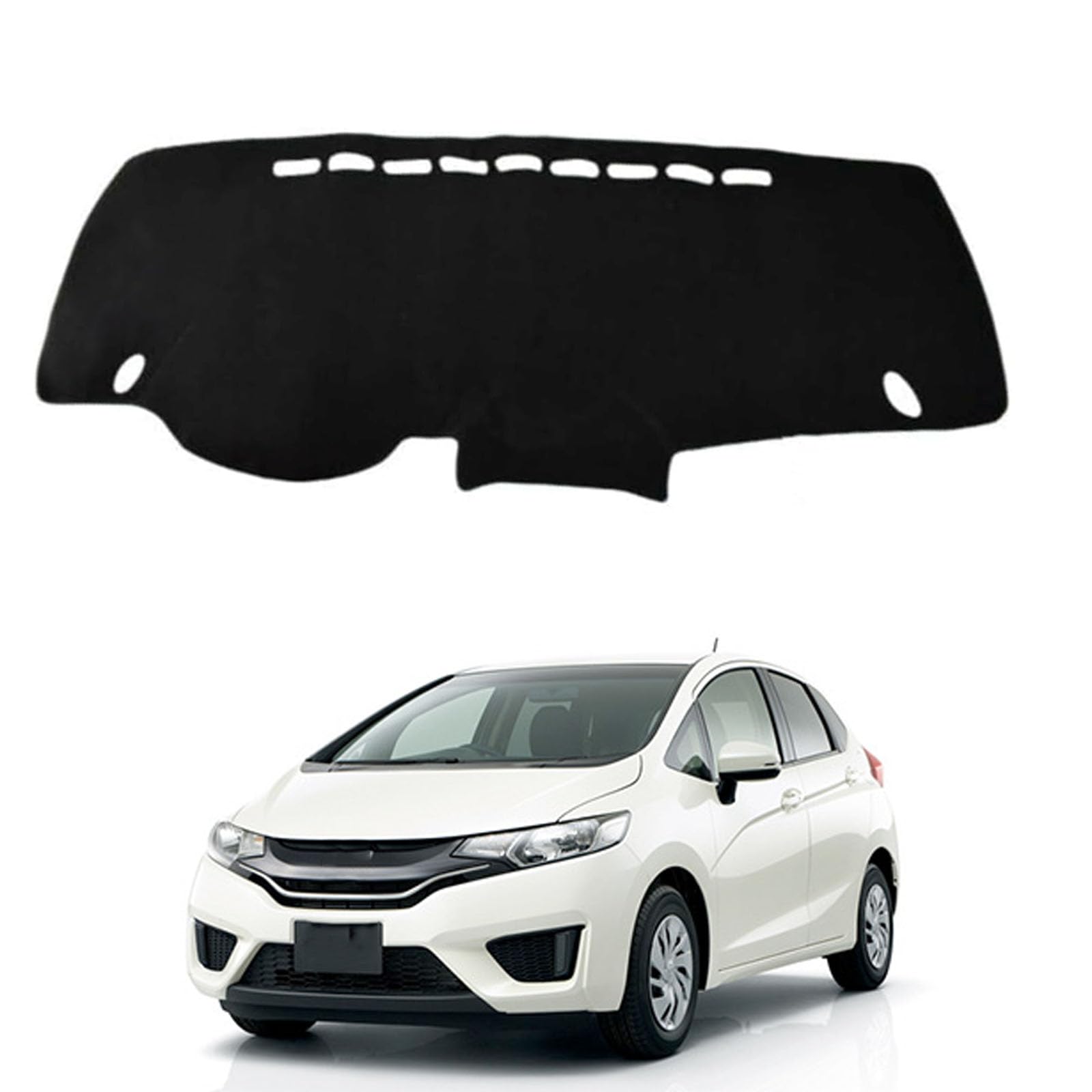 Photo 1 of BOLTRY Dashboard Mat Cover for Honda Fit 2009-2013 Nonslip Center Console Sunshield Glare UV Rays Protector Accessories