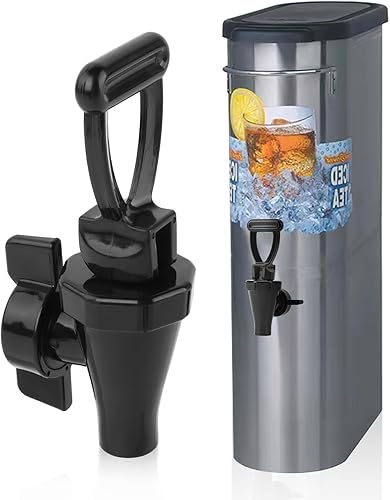 03260.0002 Kit de grifo de repuesto para dispensador de té helado, repuesto de espiga para urna de té, boquilla de té con tuerca de mariposa y