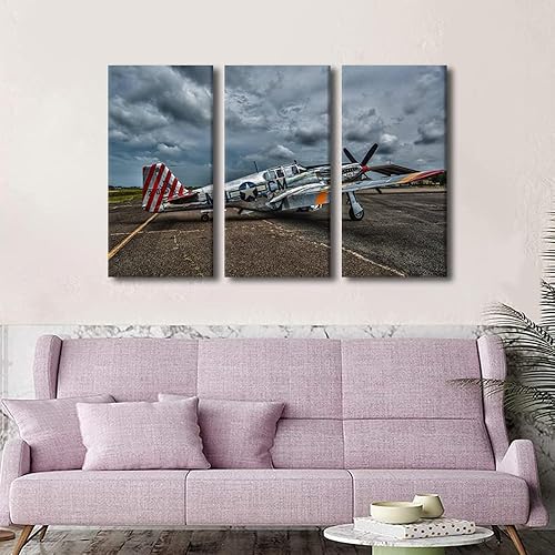 Miniatura 16 de Lienzo decorativo para pared, 3 piezas, póster de nariz de avión, arte de hélice gris, decoración del hogar, lienzo inspirador, decoración de pared
