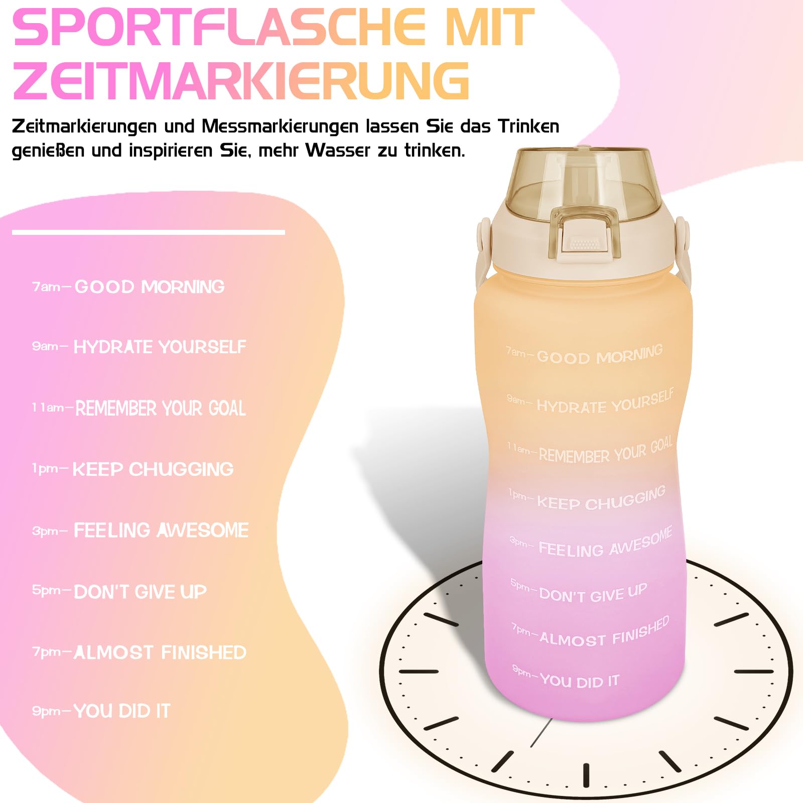 Wasserflaschen-Deckel Mit Tragegriff - Praktisch Für Unterwegs