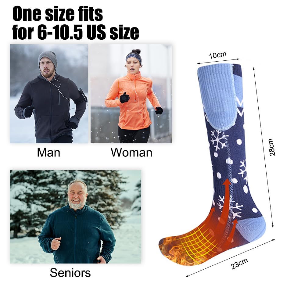 calzini riscaldati da donna calzini riscaldati calzini riscaldati per uomo calze riscaldate per l'inverno 5000mAh ricaricabili calzini riscaldati per uomo donna calzini termici elettrici