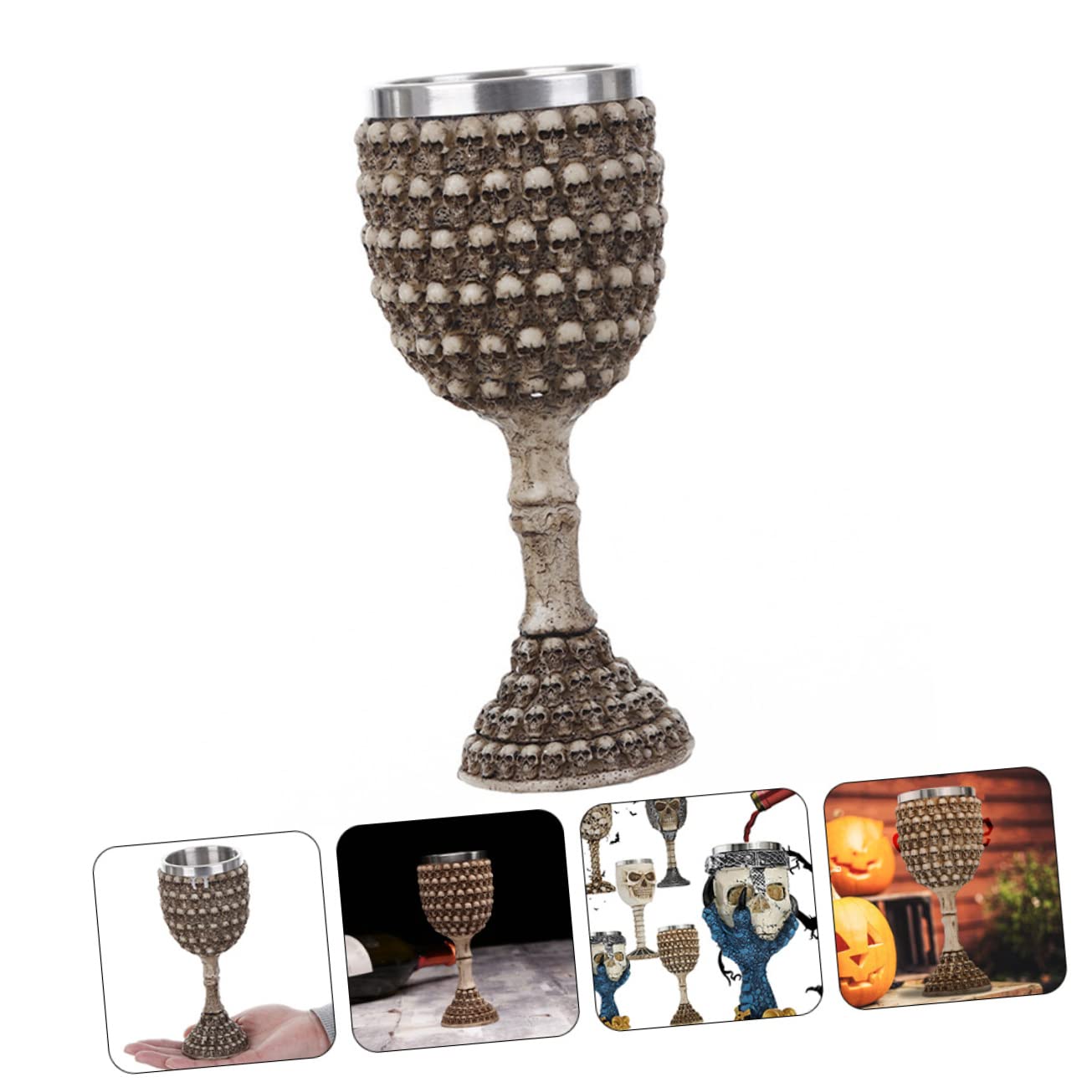 Ciieeo 2 Pièces gobelet inoxlm couvert wine glasses - Verre à liqueur verres à vin tasse à liqueur multifonction verre à accessoire Acier inoxydable