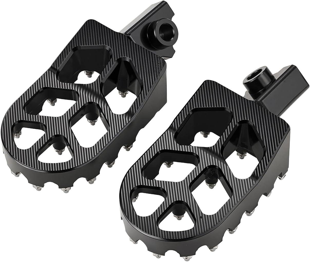 CHANGCHENG Electric Dirt Bike Foot Pegs,CNC 6061 Aluminum Foot Rest Pedals Footpegs for Ebike STRIKE SHADOW-Black