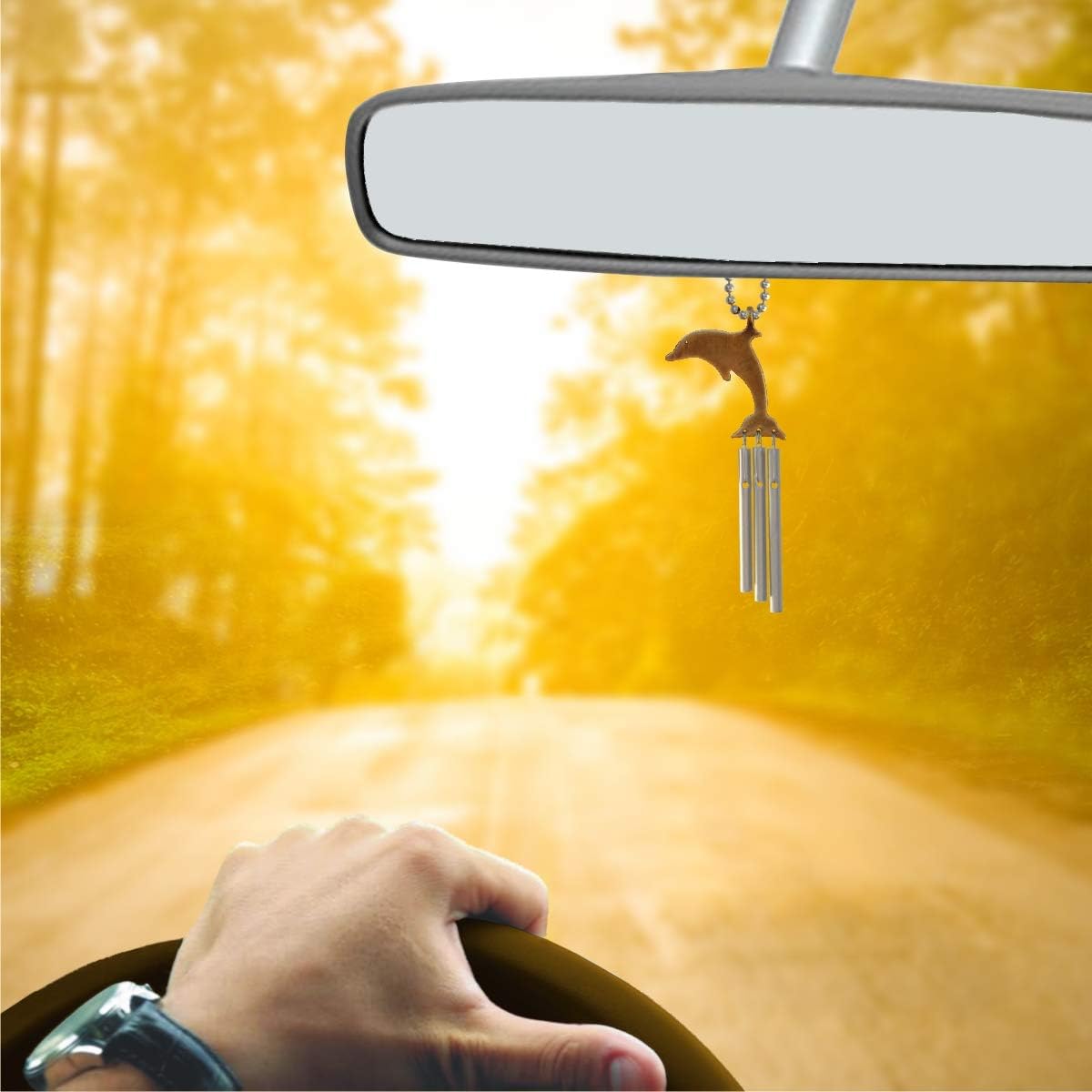 Jacob's Musical Car Charm, Dolphin, Mini Wind Chime