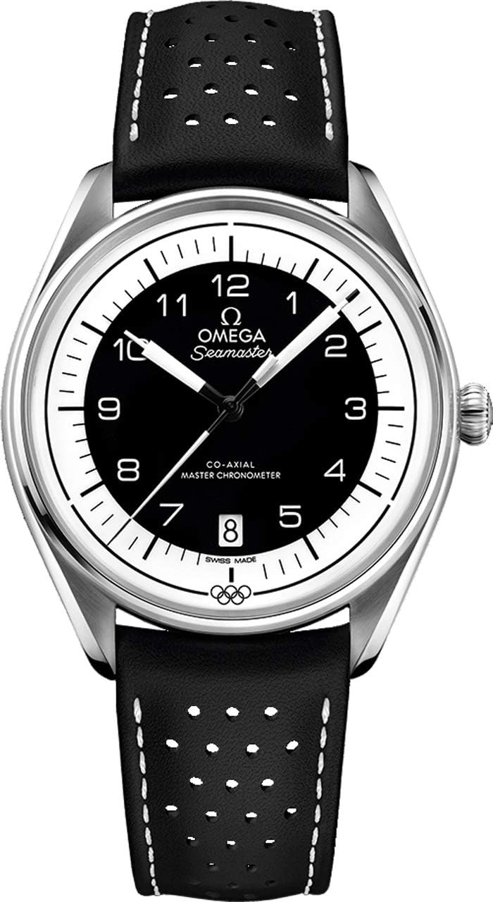 Omega Seamaster Olympic Timekeeper Automatic Black Leather