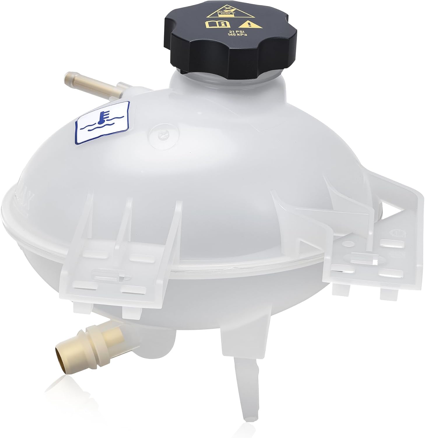 68289857AA Front Engine Coolant Reservoir Radiator Expansion Tank with Cap for 2016-2018 Fiat 500X 2017-2022 Jeep Compass 2015-2018 Jeep Renegade Replaces# 68303699AA, 68327756AA, CH3014170