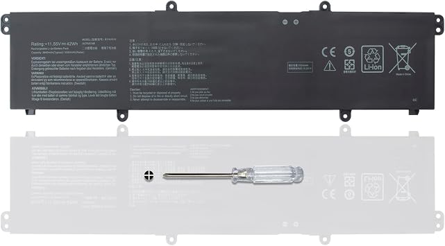 B31N1915 C31N1915 Battery for Asus EXPERTBook B1 B1400CEAE B1500CEAE L1 L1400CDA L1400CDA-EK0355T L1500CDA L1500CDA-EJ0495T BR1100CKA-GJ0272RA BR1100FKA-BP2092RA 0B200-03760000 11.55V/42Wh/3640mAh