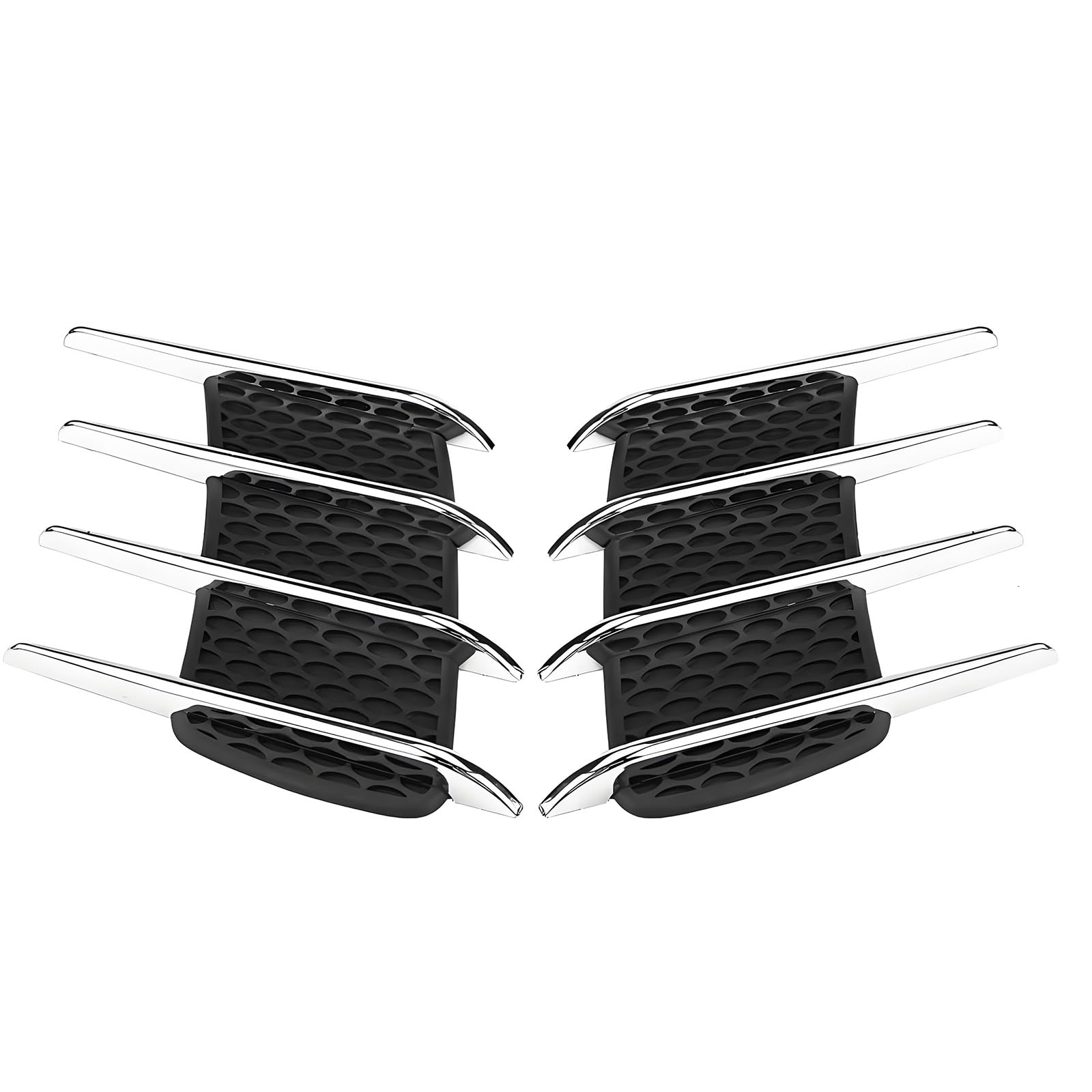 Custom Door Hood Fender Vent Side Intake Air Flow Net Grille Trim Cover for Toyota Fortuner II 2015-2025, 2PCS Decal Auto Stickers Vent Intake Grille Decoration