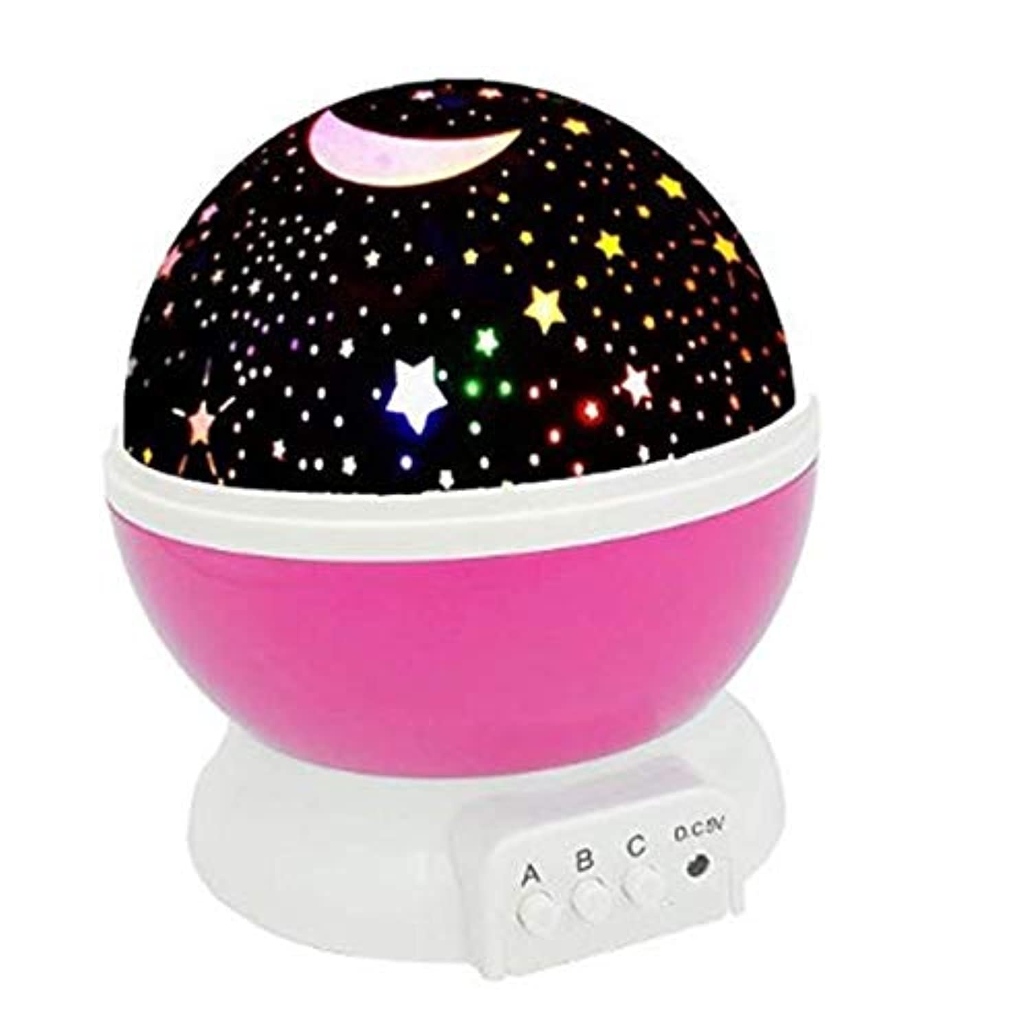 Night Lights for Girls, ZHOPPY Star and Moon Starlight Projector Bedside Lamp Baby Room Kids Bedroom Decorations - Birthday Gifts Pink