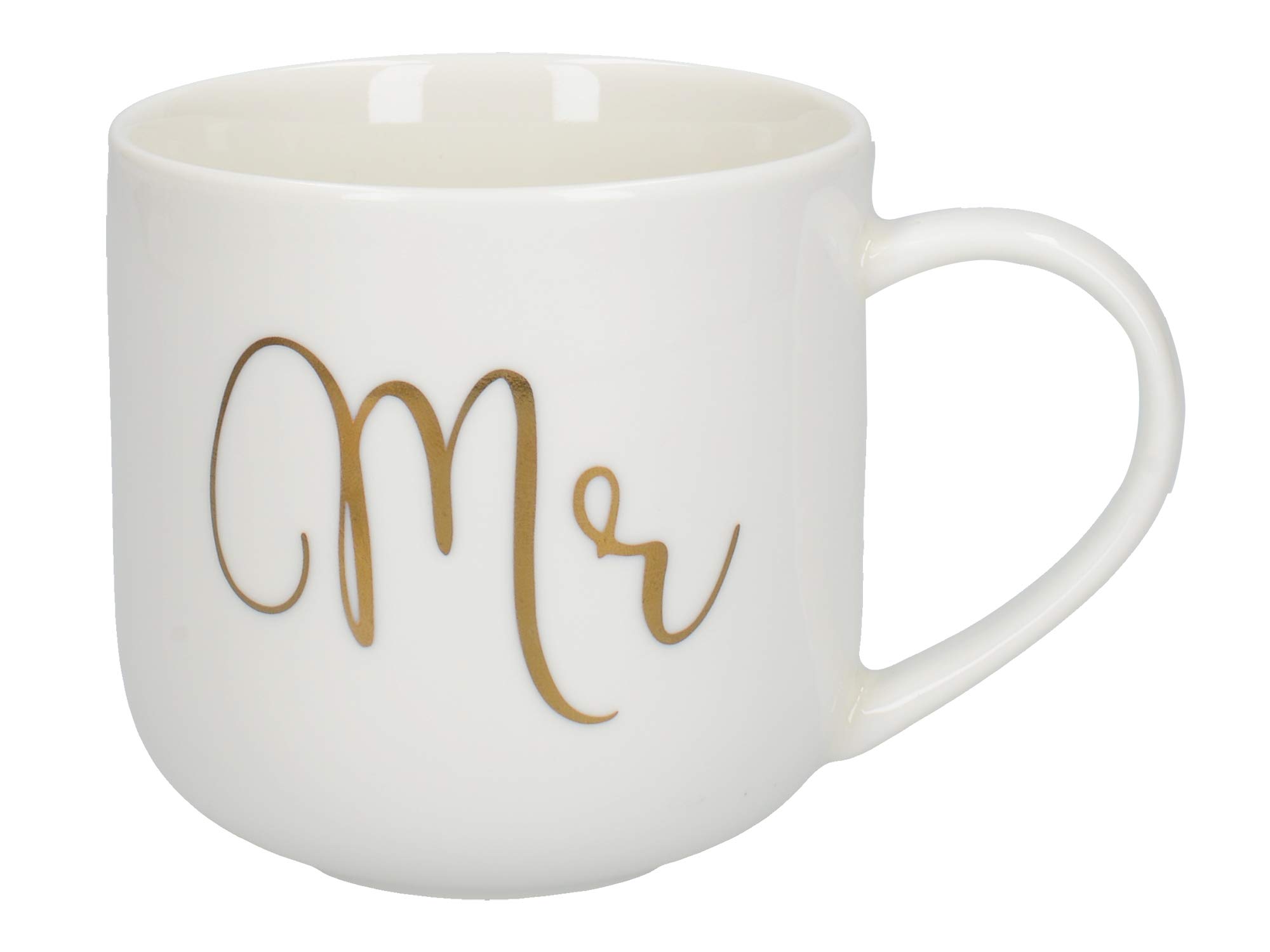 Creative TopsAva & I 'Mr' Novelty Mug with Gold Detailing, Ceramic, White, 450 ml