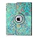 Fintie Rotating Keyboard Case for iPad 4 3 2 (Old Model)- 360 Degree Rotating Stand Cover w/ Built-in Wireless Bluetooth Keyboard for iPad 4th Gen with Retina Display, iPad 3 & iPad 2, Shades of Blue