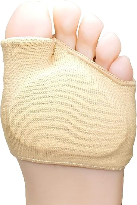 Digolex  forefoot pads for pain relief hallux valgus support for bunion forefoot Sleeve pads, metatarsal pads for men and women with ball of foot cushion (1 pair) Beige