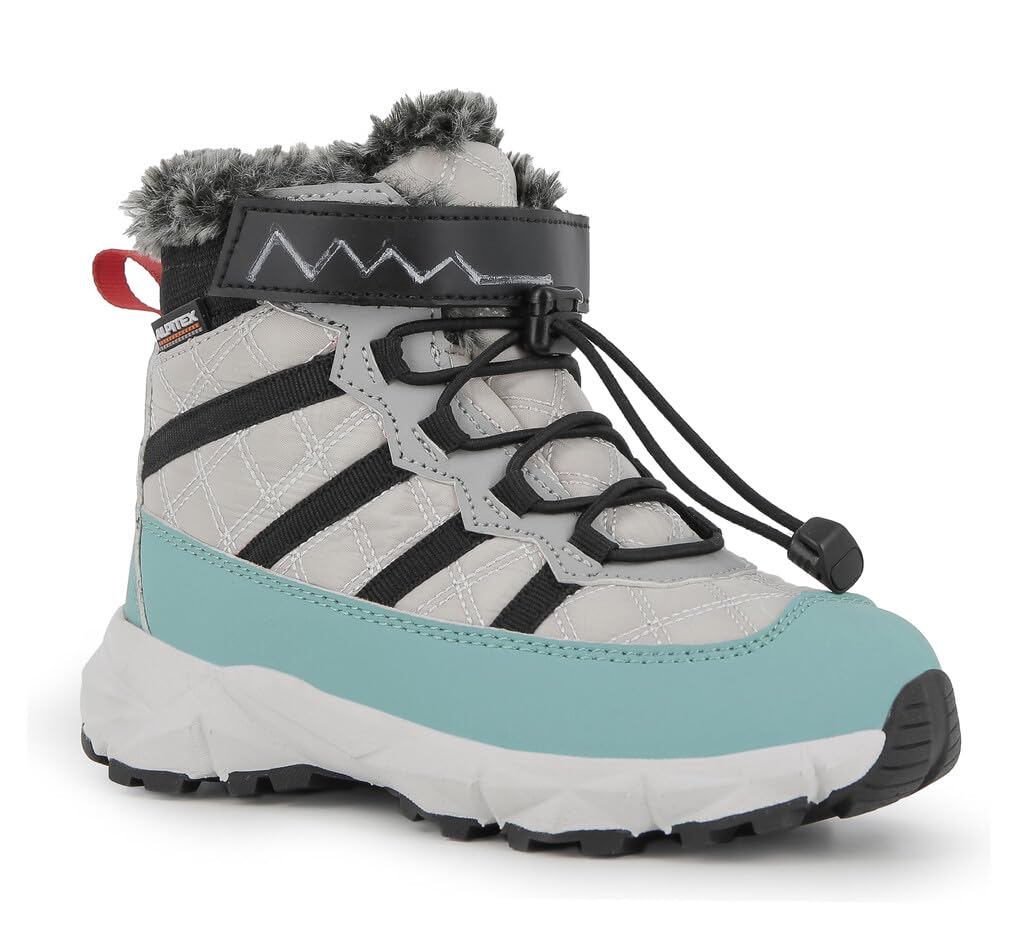 Alpina Kids | Junior Winter Boots | Waterproof and Slip Resistant,Size:US 7,Size:EU 25