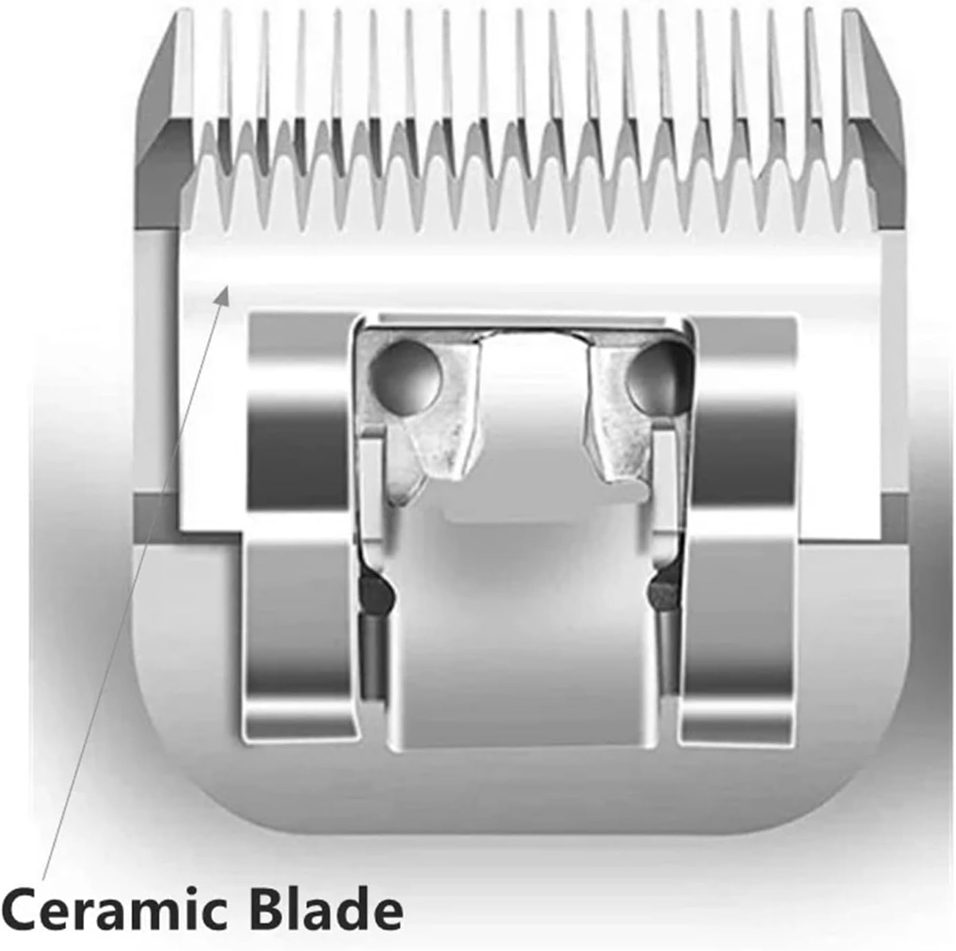 Detachable Pet Dog Grooming Clipper Ceramic Edge Blade，Compatible For Oster，A5，Compatible For Wahl，KM10 Series Clippers(5FC(6.3mm))