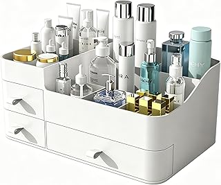 MIUOPUR Organizador de maquillaje blanco para...