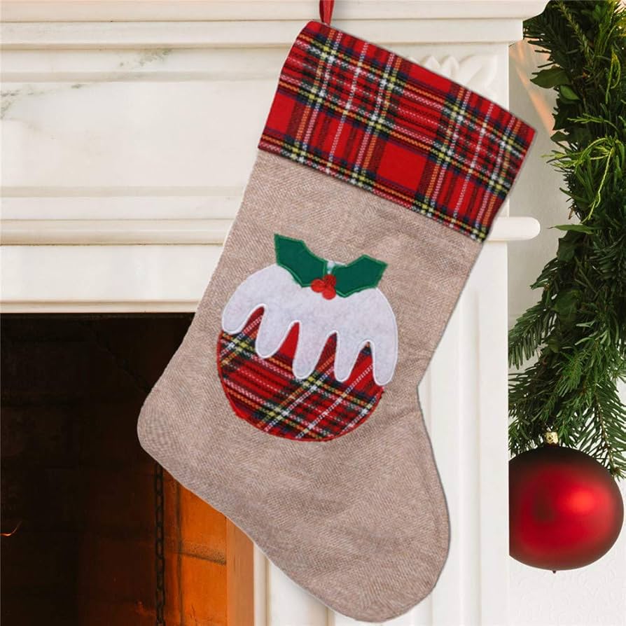 Hessian christmas stocking Clearance
