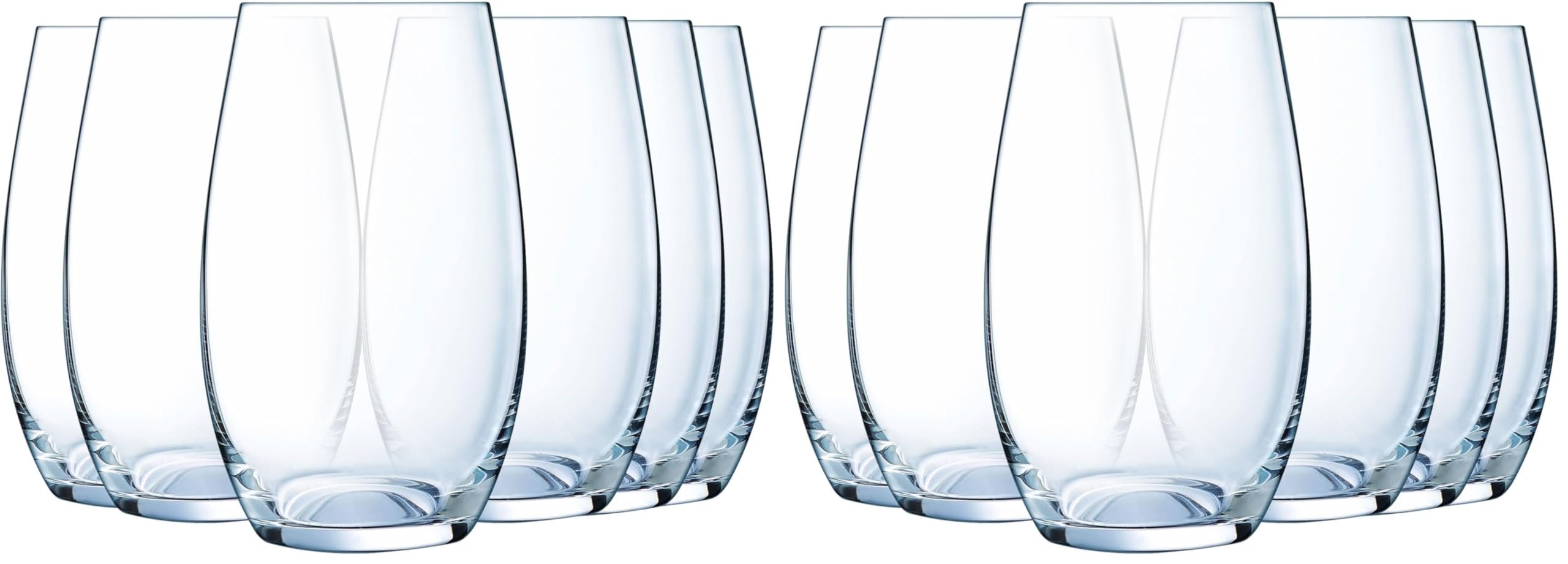Luminarc – Colección Menades – 6 vasos de agua 40 cl – Fabricado en Francia – Embalaje reforzado (Paquete de 2)