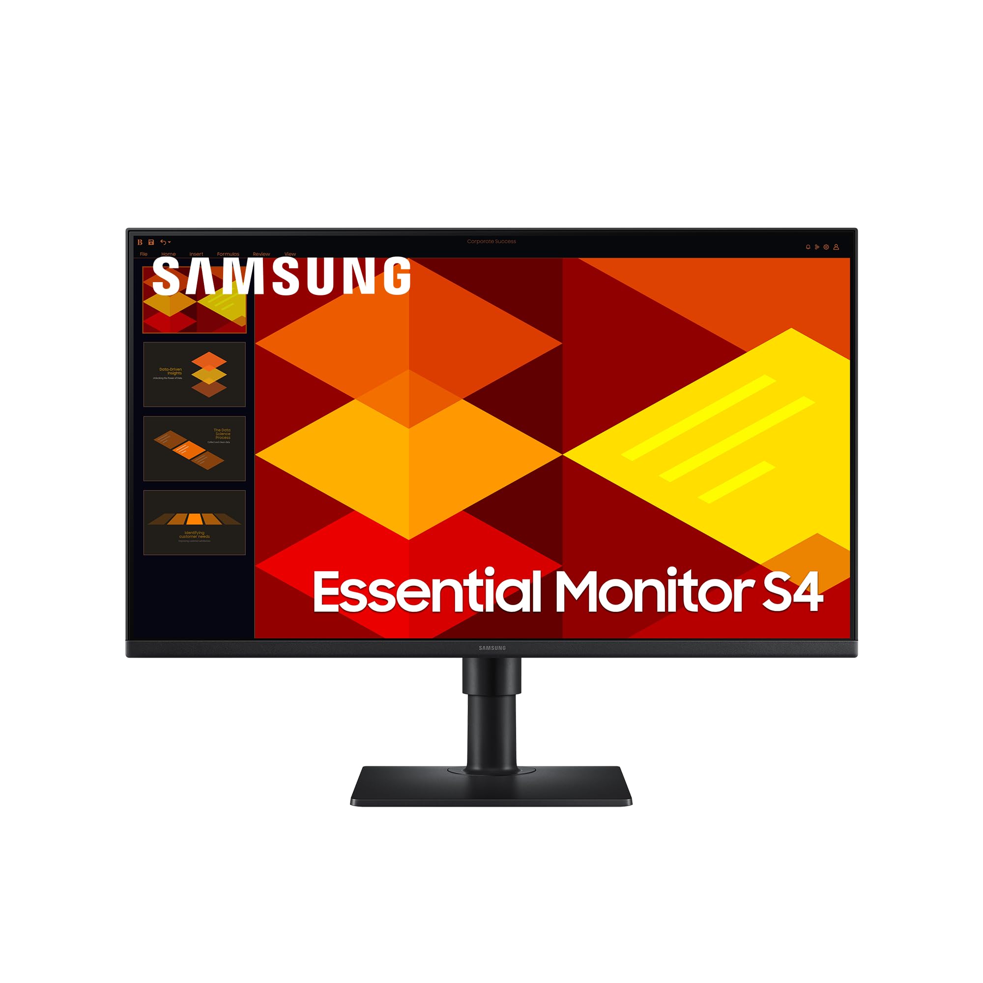 Samsung S40GD Essential Monitor 24", Full HD, IPS Panel, 100Hz Refresh Rate, Eye Saver Mode, Super Slim Design, Less Screen Flickering, Integrated Speakers, Multiple Contectivity LS24D406GAUXEN TCO Certified TCO Certified TCO Certified TCO Certified
