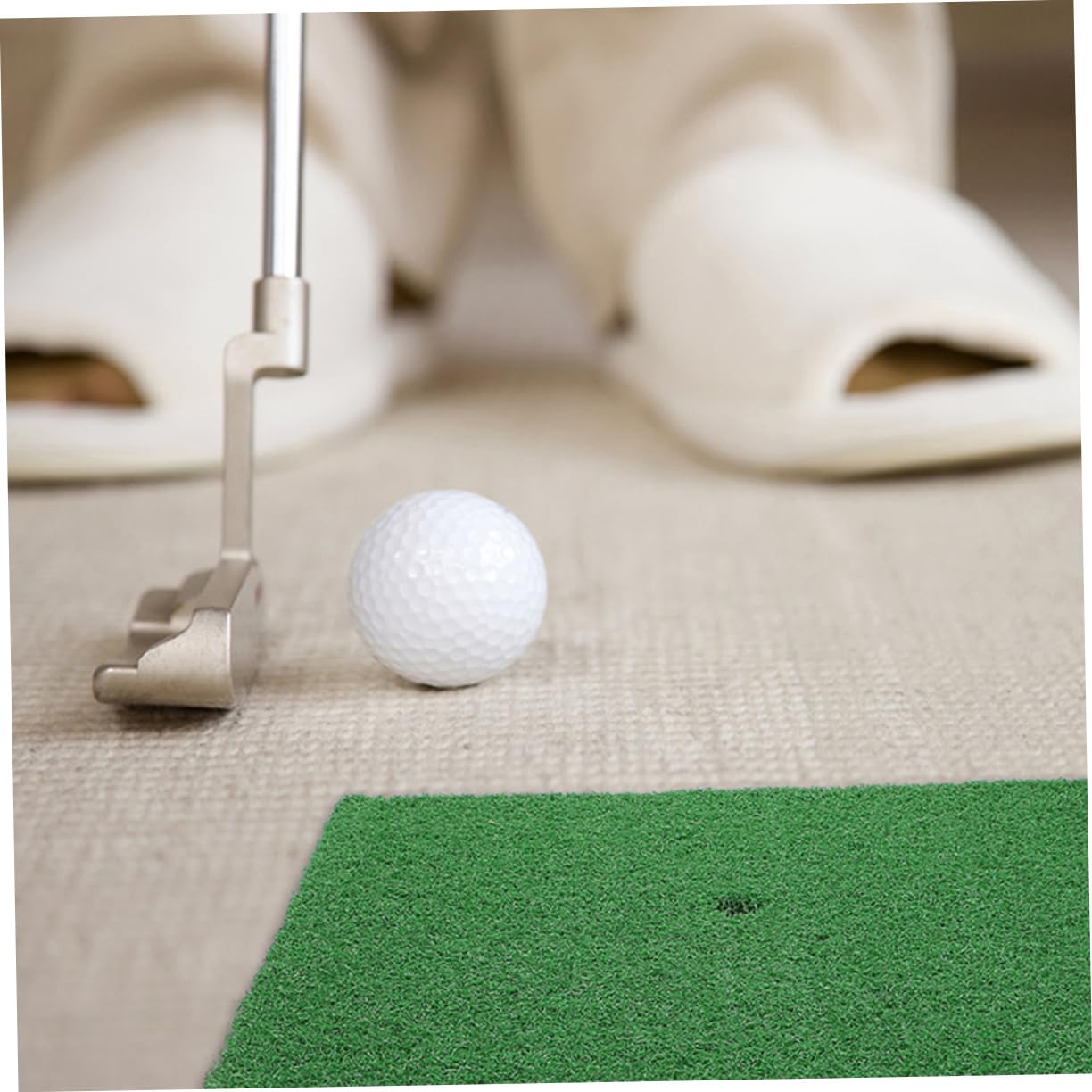 Toddmomy Golf Mats for Practice 2pcs Hitting Mat Realistic Artificial Grass Rug