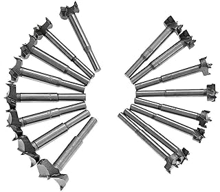 16Pcs Woodworking Hinge Boring Drill Bit Hole Saw Bit Cutter 15mm-35mm Forstner Drill Bit Set