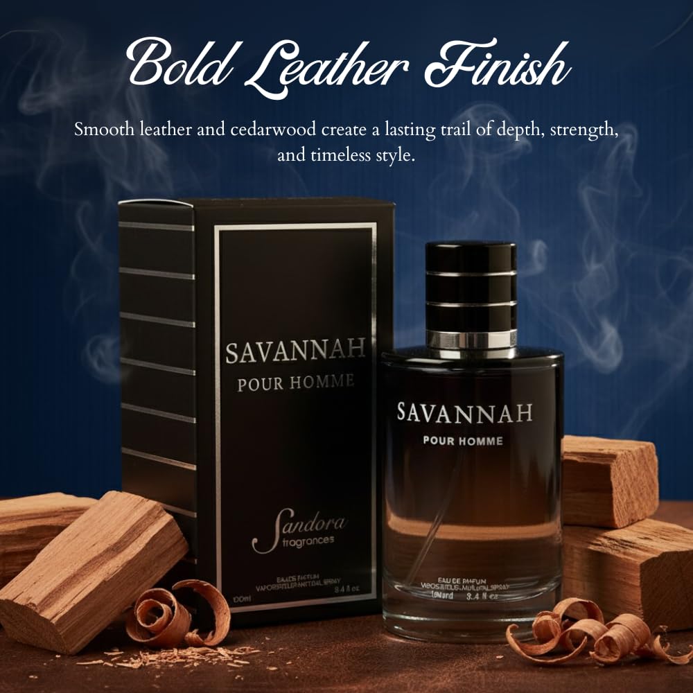 Sandora Fragrances Men's Cologne – INSPIRED by A WORLD RENOWNED MEN'S PERFUME – Calabrian Bergamot, Pepper, Lavender, Cedar – Fresh, Spicy, Woody, Aromatic – Long-Lasting Eau de Parfum 3.4 fl oz - Image 6