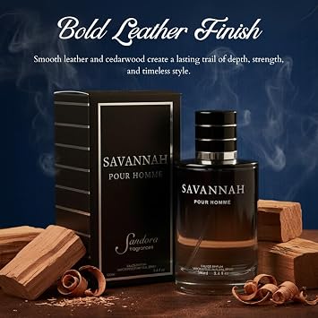 Sandora Fragrances Men's Cologne INSPIRED by A WORLD RENOWNED MEN'S PERFUME Calabrian Bergamot, Pepper, Lavender, Cedar Fresh, Spicy, Woody, Aromatic Long-Lasting Eau de Parfum 3.4 fl oz
