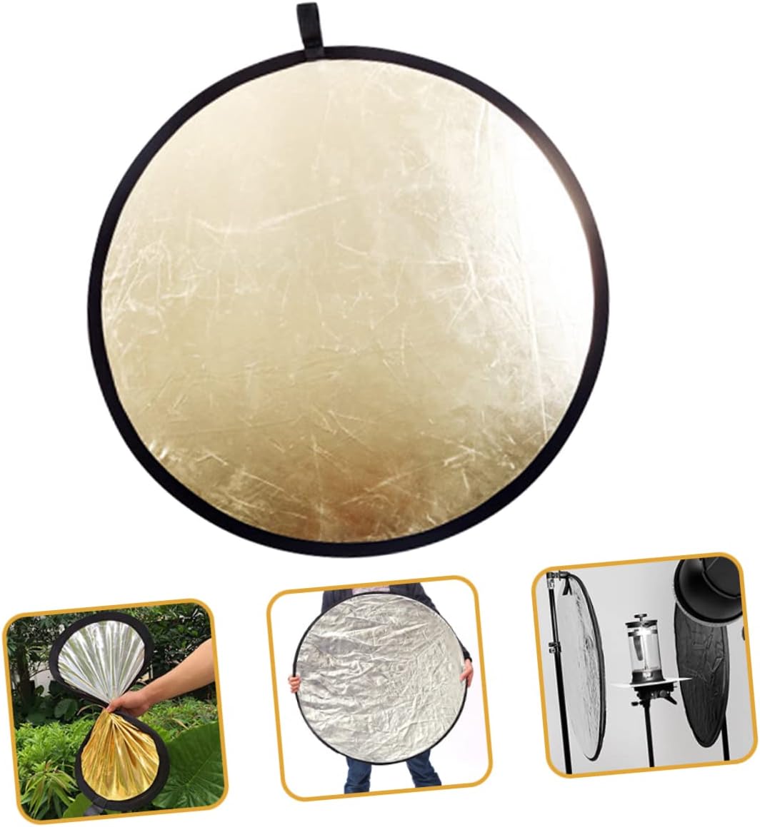 Angoily 3pcs Photography Reflector Light Reflector Dual-Sided for Studio and Outdoor Use Portable Disc for Enhanced Lighting