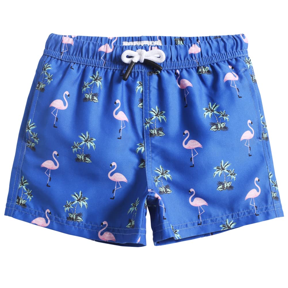 MaaMgic Little Boys' Beach Trunk Toddler Swim Shorts Animal Patterned Boardshorts Lightweight Beach Shorts Adjustable Waist Great for All Ages — view 12