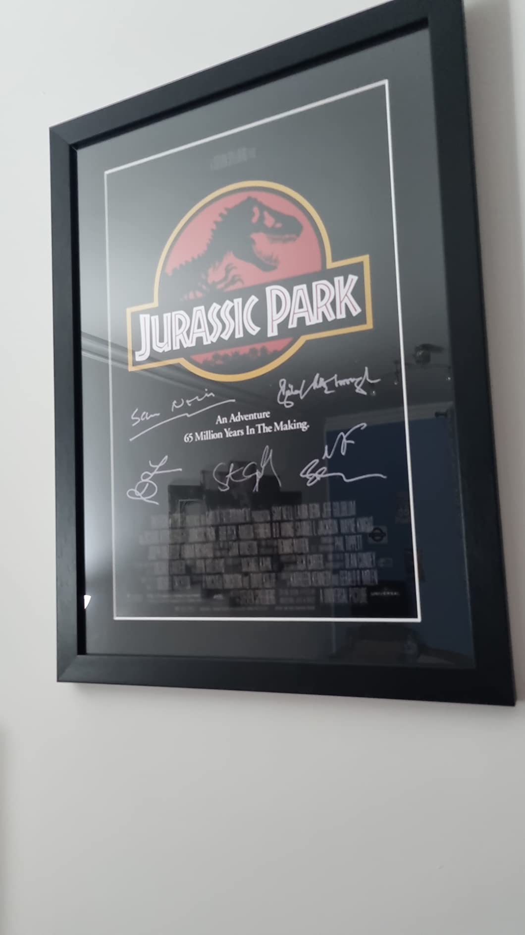 HWC Trading Poster A3 Incorniciato Di 'Grease' Con Firme Autografe Stampate Di Olivia Newton-John E John Travolta. Cimelio Da Collezione Per Fan. Cornice Nera Inclusa. - 2