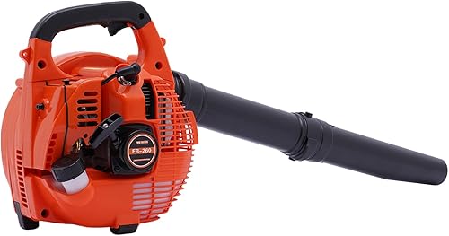 Soplador de hojas a gas de mano de 25.4 cc de 2 tiempos, motor de gas inalámbrico de 4.59 piesh 7000 rpm con tubo de explosión desmontable, para