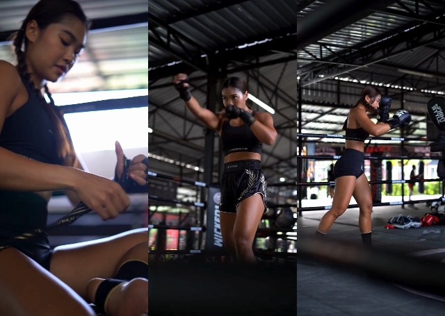 Amazon.com : Women's Black Gold Muay Thai Shorts Athena with Built