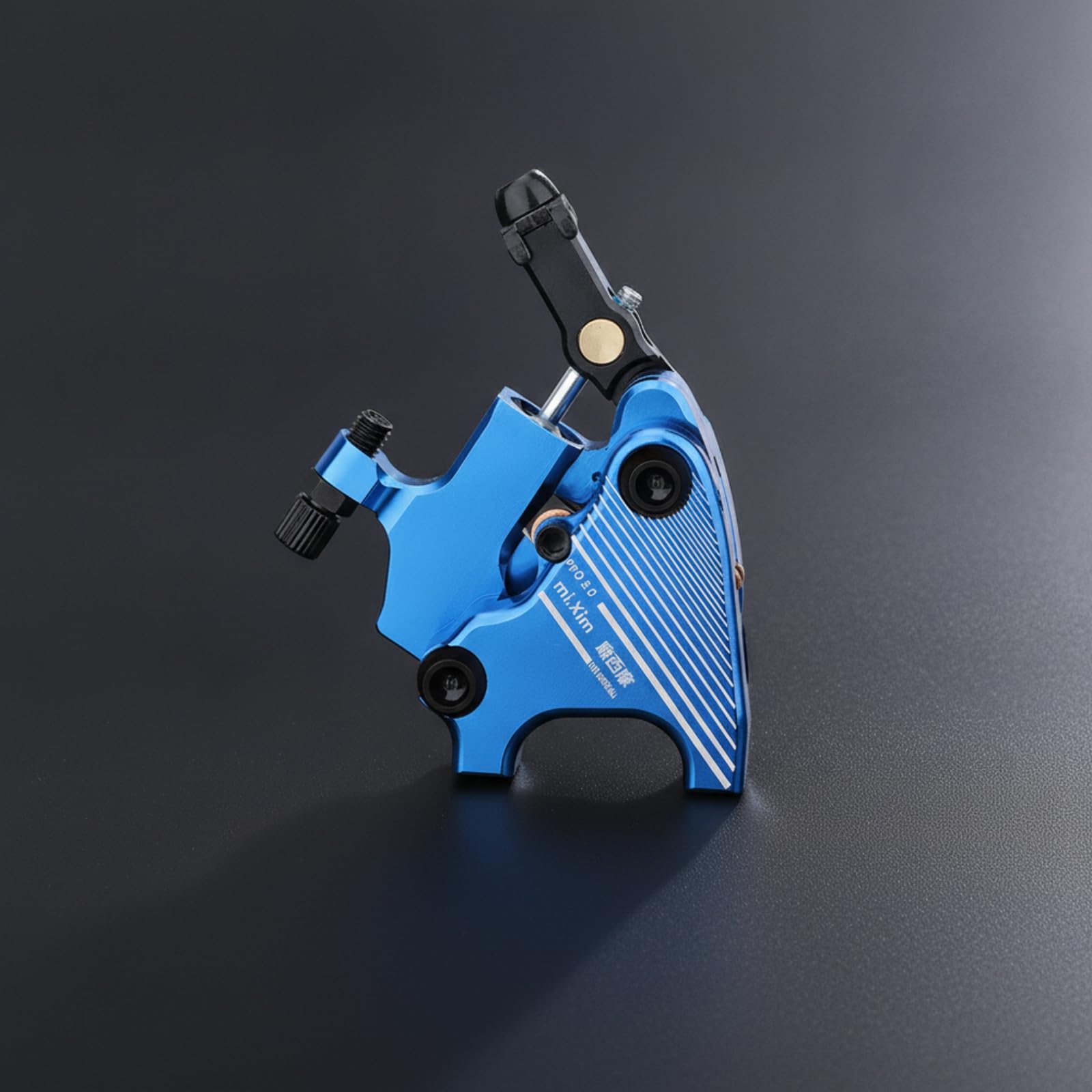 LOVIVER Scheibenbremse Fahrrad Bremssattel Bremszange Bremskörper Bremsanlage mit Beidseitiger Druckverteilung Und Kompaktem Gehäuse aus Leichtmetall für, Rot, 140/160mm Universal