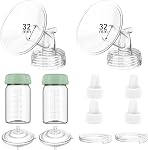 Breast Pump Parts Compatible with Spectra S1/S2/9 Plus/Synergy Gold, Full Set Replacement Parts for Spectra Include 13mm Flange, Duckbill Valve, Backflow Protector, Tubing, Bottle, Not Original Parts