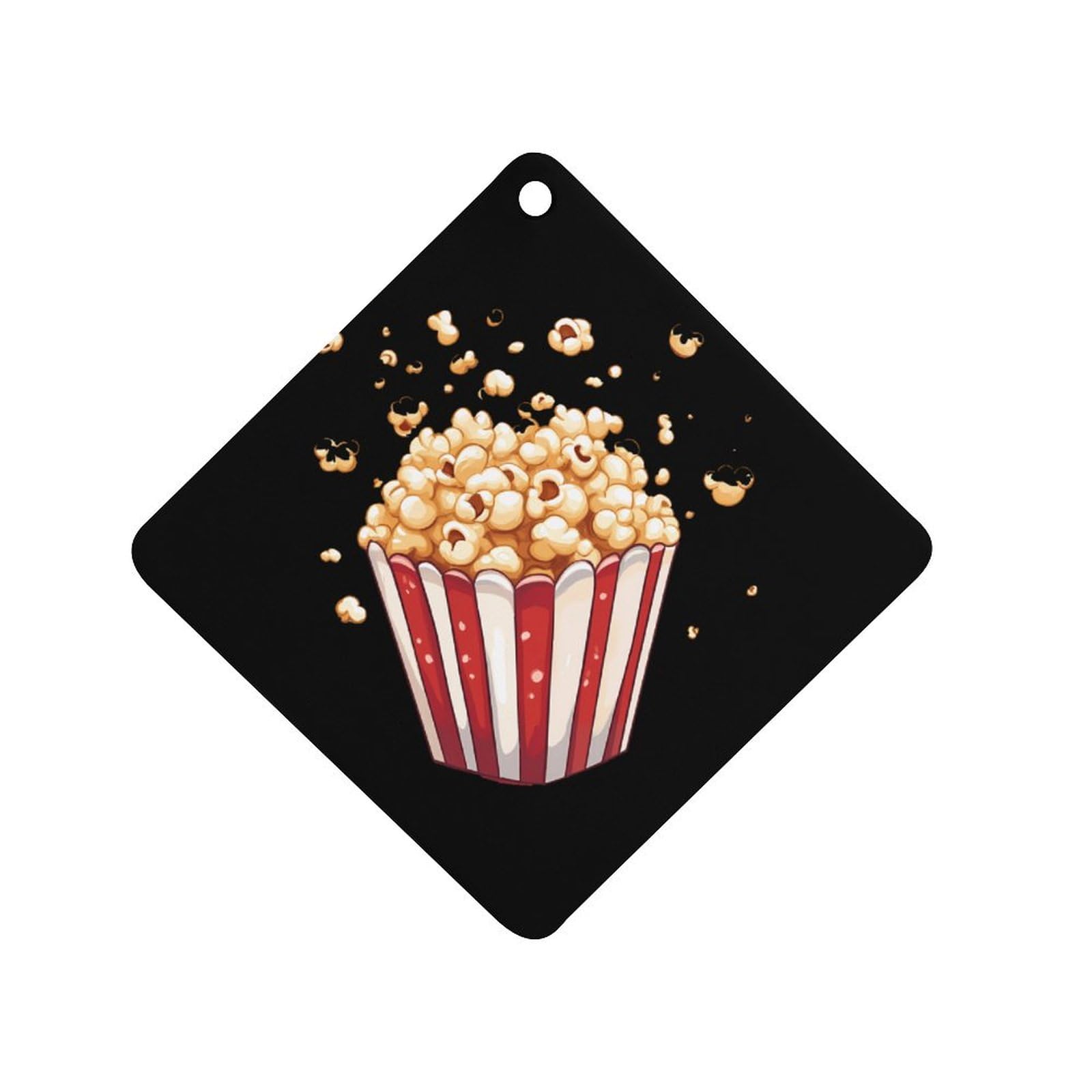 Cool Popcorn Car Air Freshener Hanging Aromatherapy Tablets for Car Accessories Rhombus