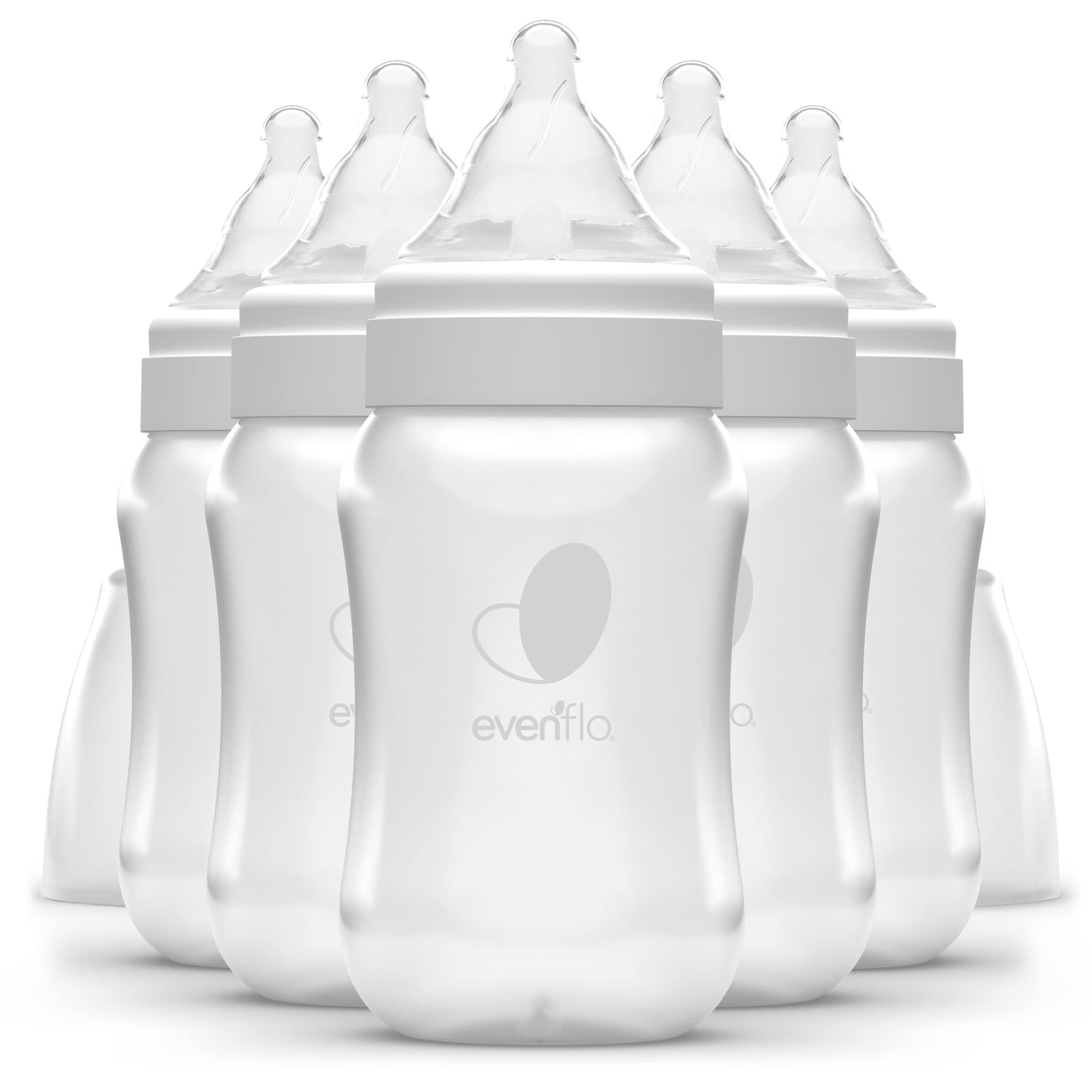 Evenflo Feeding Premium Proflo Venting Balance Plus Wide Neck Baby, Newborn and Infant Bottles - Helps Reduce Colic - 9 Ounce (Pack of 6)