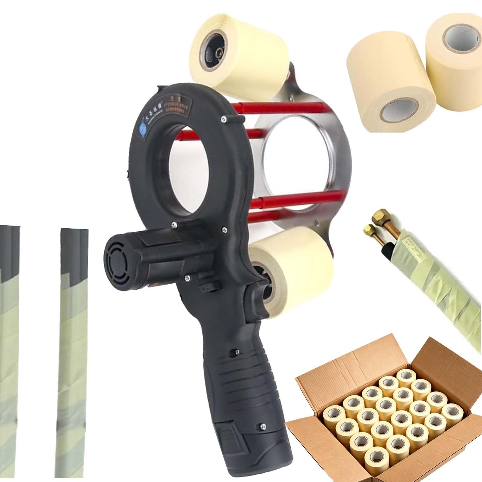 Macchina Avvolgitrice Per Cablaggi E Tubi, 20 M/min, 100 Rotoli Di Nastro
