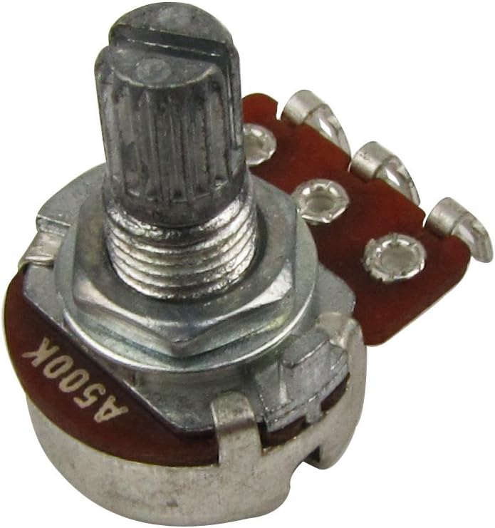 FLEOR A500K Mini Potentiometer Audio Taper Pots with Bayonet L15mm Short Split Shaft for Electric Bass Guitar Control Tone Volume Parts - Image 5