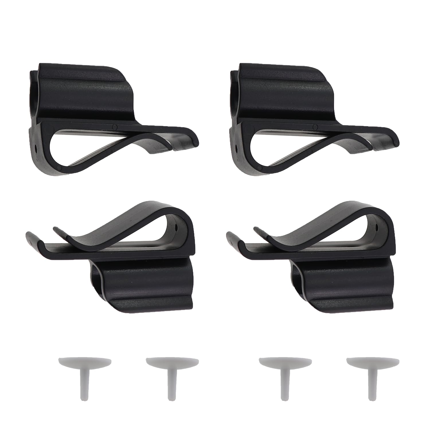 MDXing 4PCS Black Durable Plastic Golf Putter Clip Retainer Cue Clamps Golf Accessories for Keeping Golf Clubs Neat and Organised