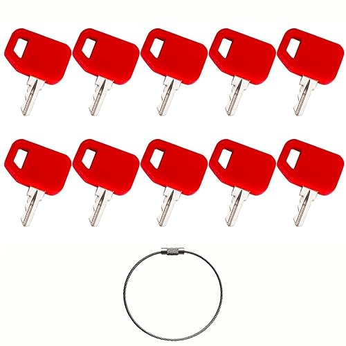 Miniatura 22 de Llave de encendido pesada, paquete de 10 llaves 8H5306 CAT de desconexión para Caterpillar, baterías de encendido antiguas y máquinas Komatsu