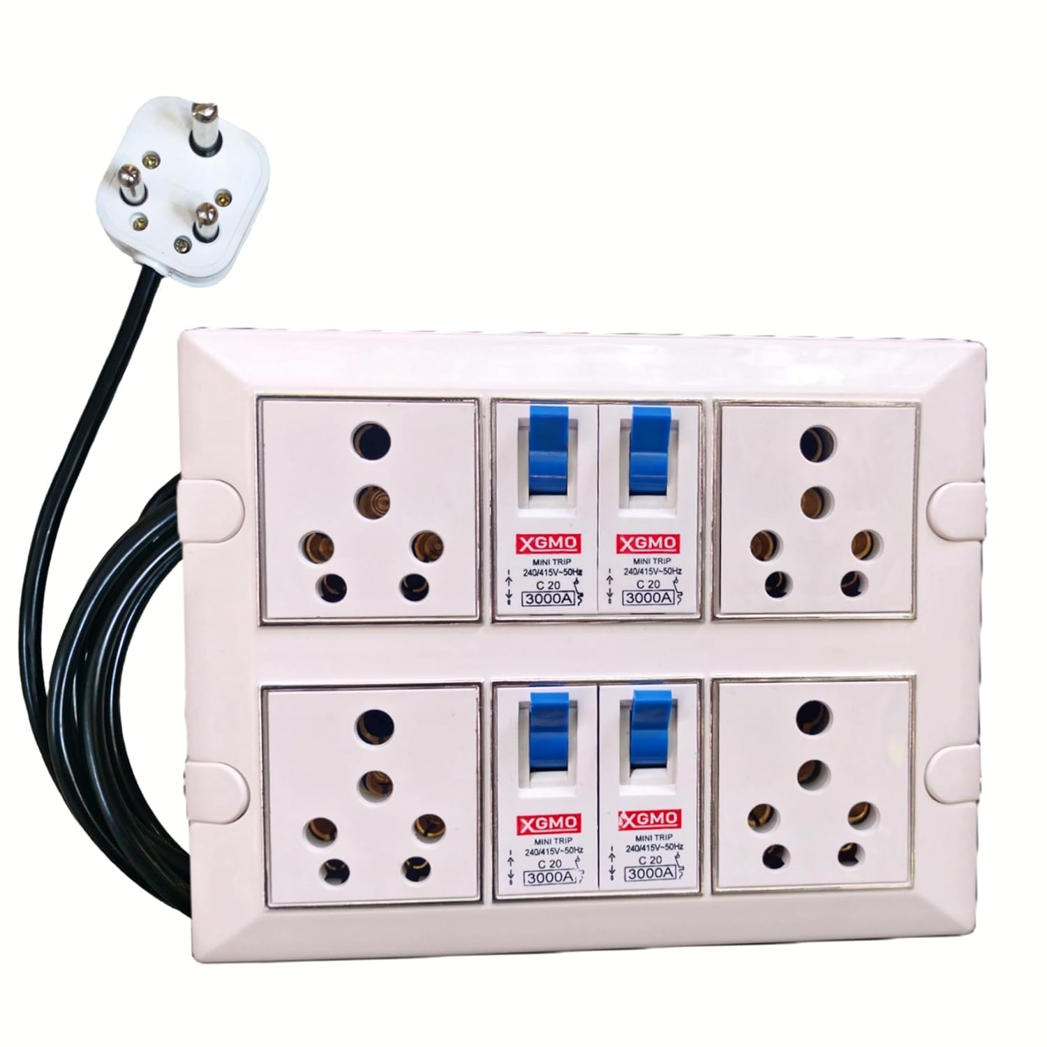 ELECTRRIUS Heavy Duty 16A Switch Board with Individual MCB