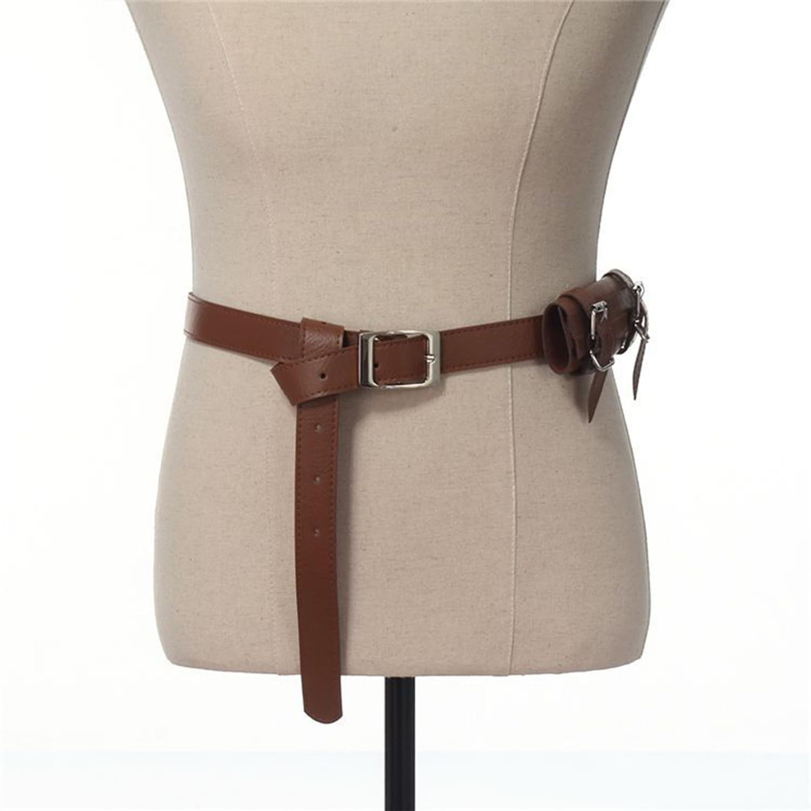 Cinturón Medieval Portaespadas Cosplay Cinturón de Espada Cintura Vaina Portavaina Funda de Espada,Marrón,6cm